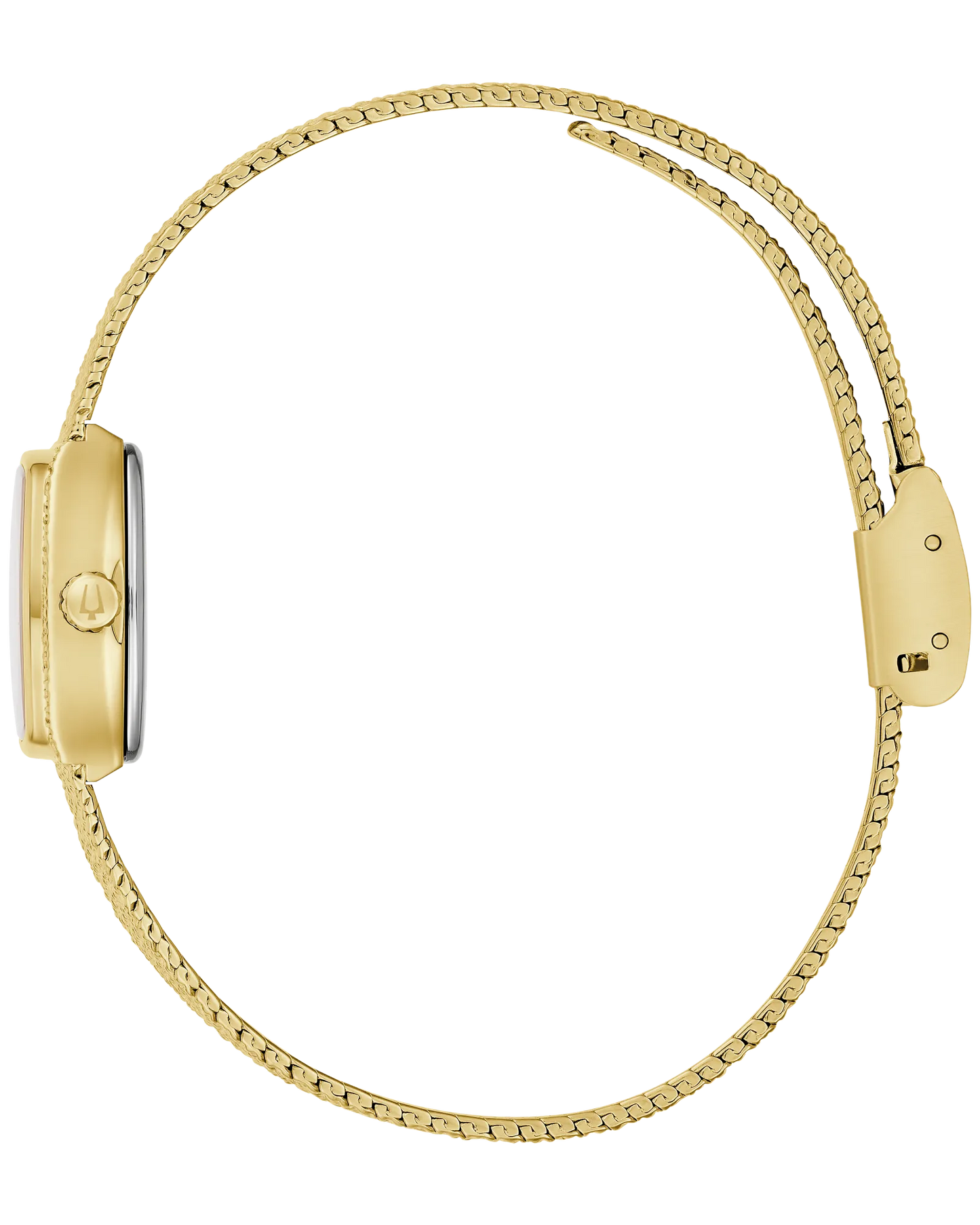 Bulova Ladies Goddess of Time Gold Bracelet with Green Malachite Dial Watch