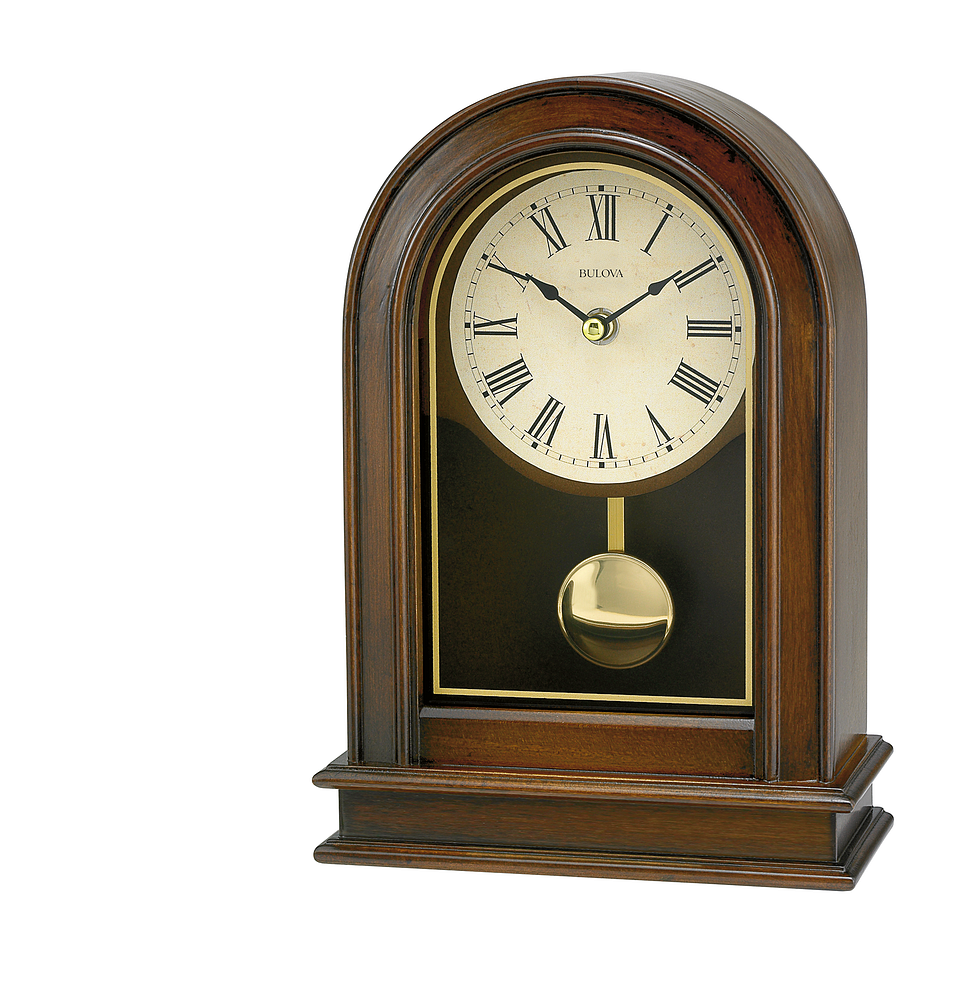 Bulova Hardwick Arch Pendulum Mantel Clock