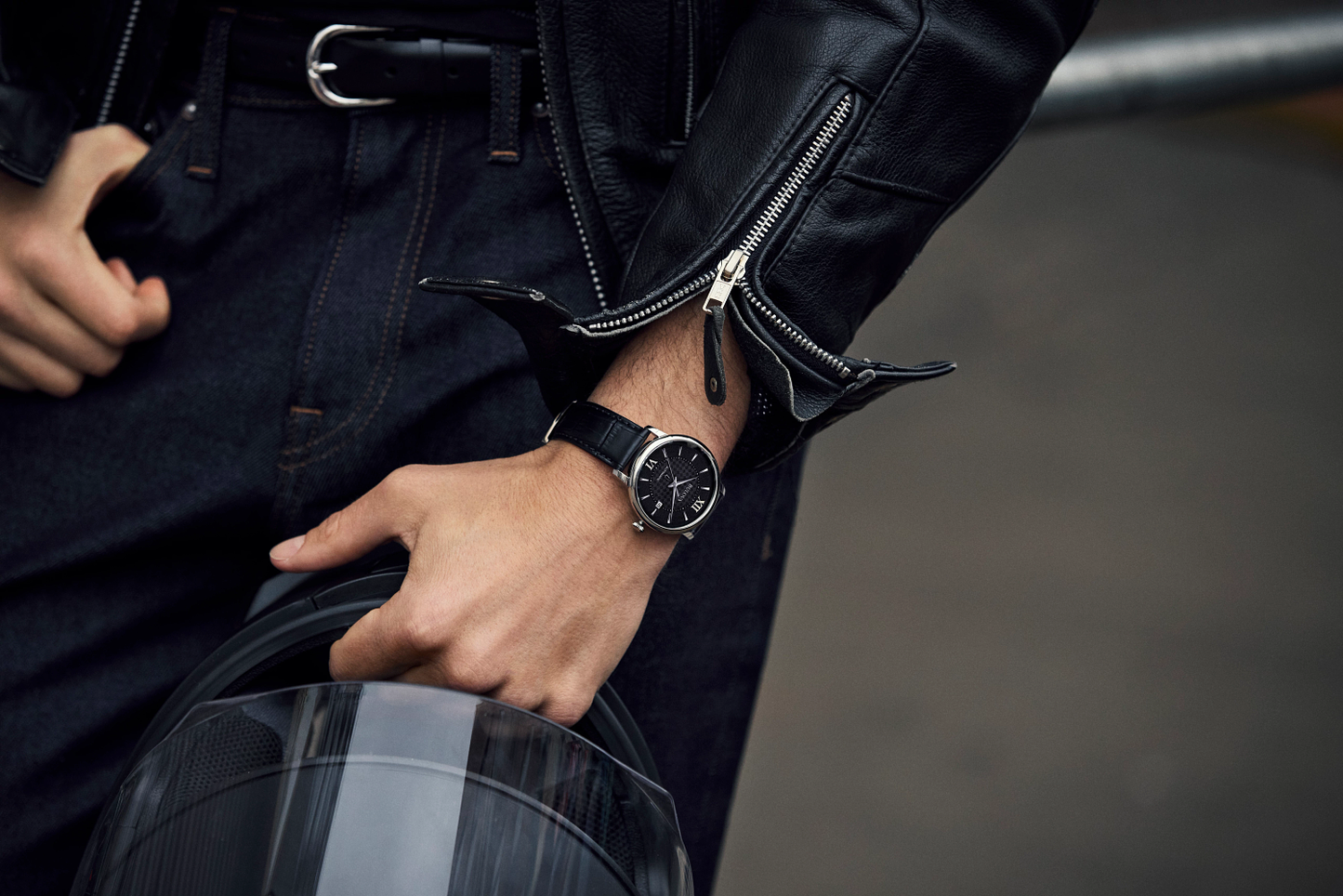 Bulova Hudson Classic Automatic Watch with Black Leather Strap