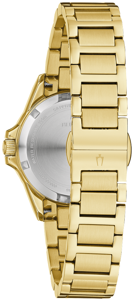 Bulova Ladies Marine Star Gold, Diamond & Mother of Pearl Watch