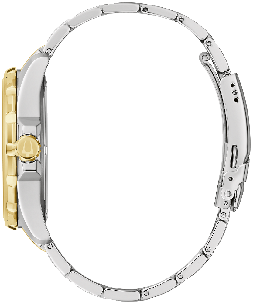 Bulova Marine Star Silver & Gold, Blue Dial Watch