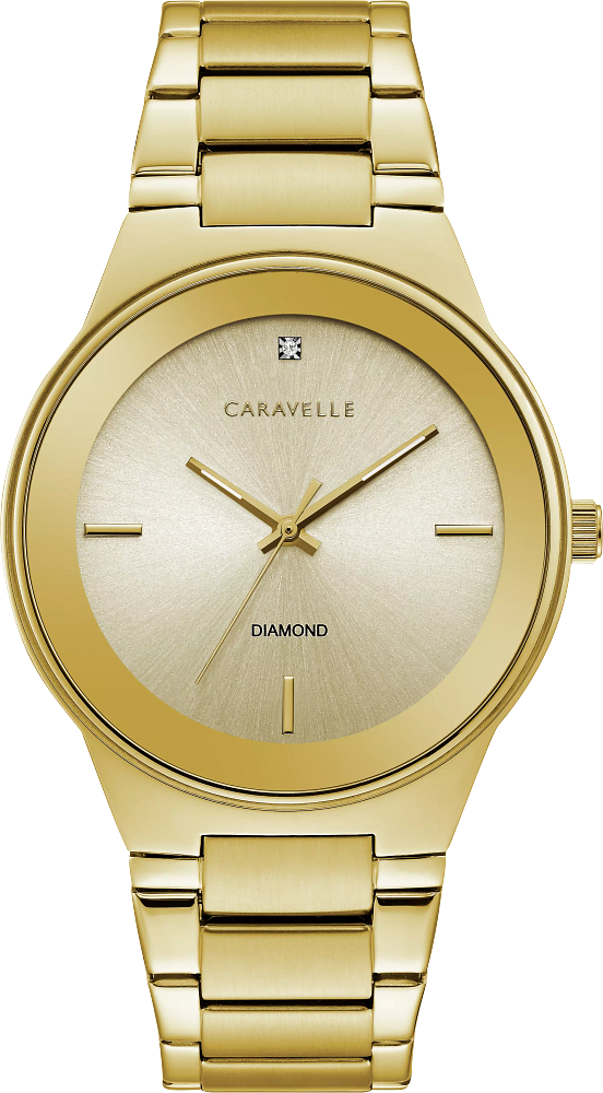 Caravelle by Bulova Modern Gold & Diamond Watch