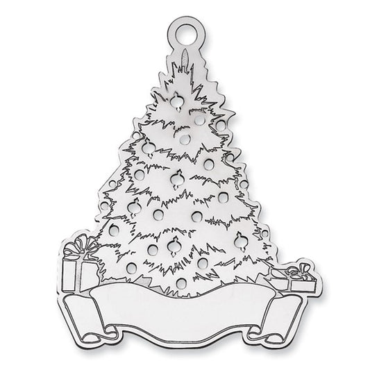 Sterling Silver Christmas Tree Ornament