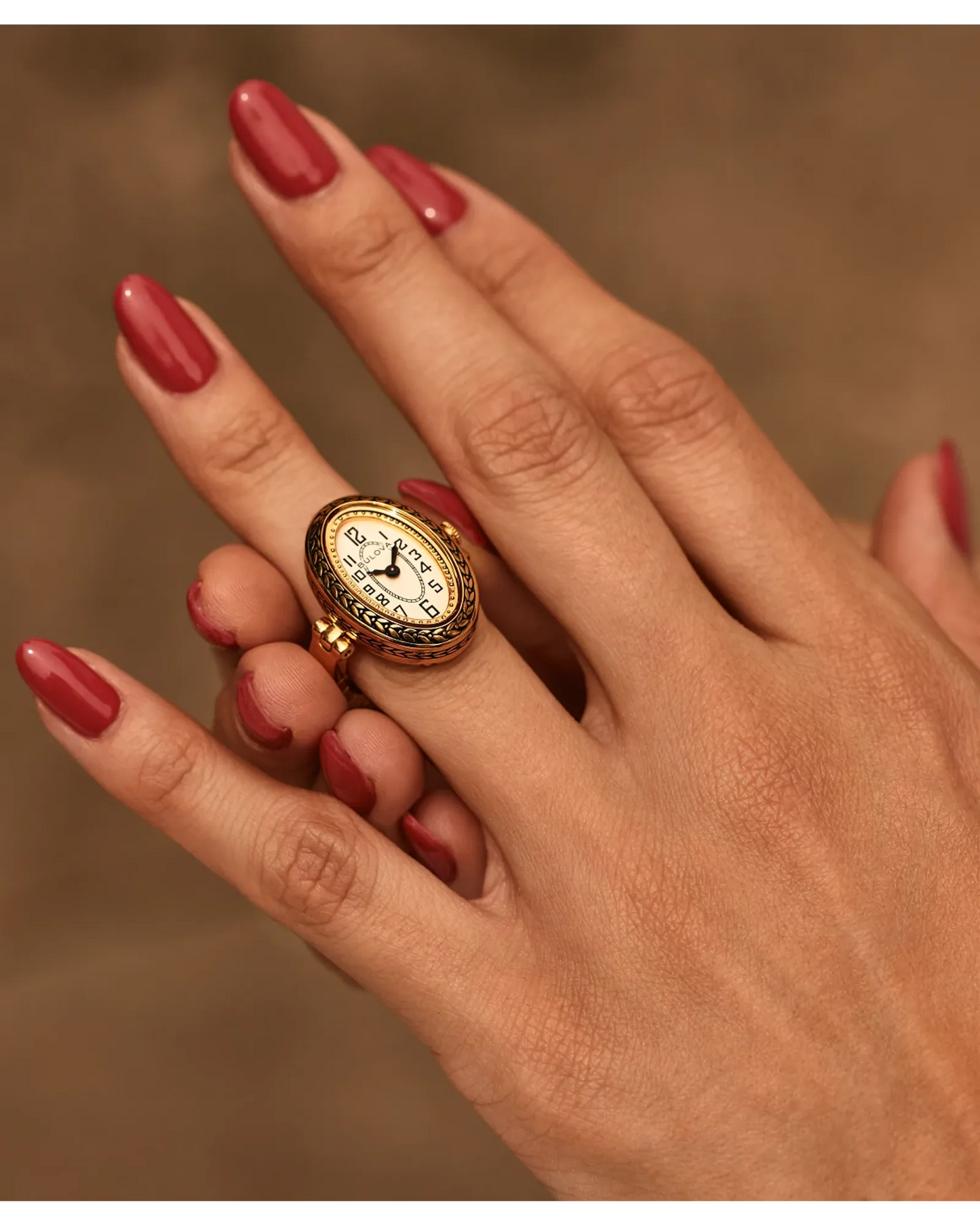 Bulova Ladies Art Deco Ring Watch