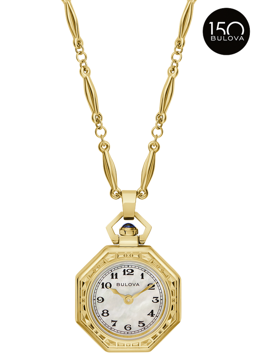 Bulova Ladies Rubaiyat Art Deco Watch Pendant