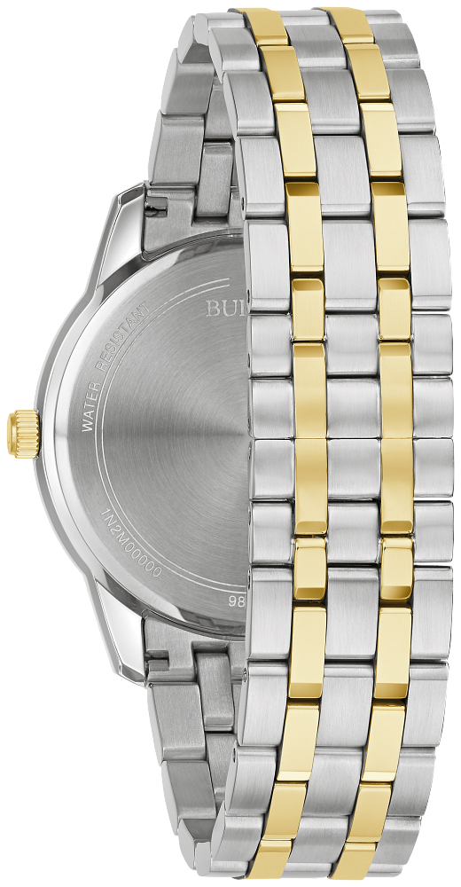 Bulova Sutton Silver & Gold Watch