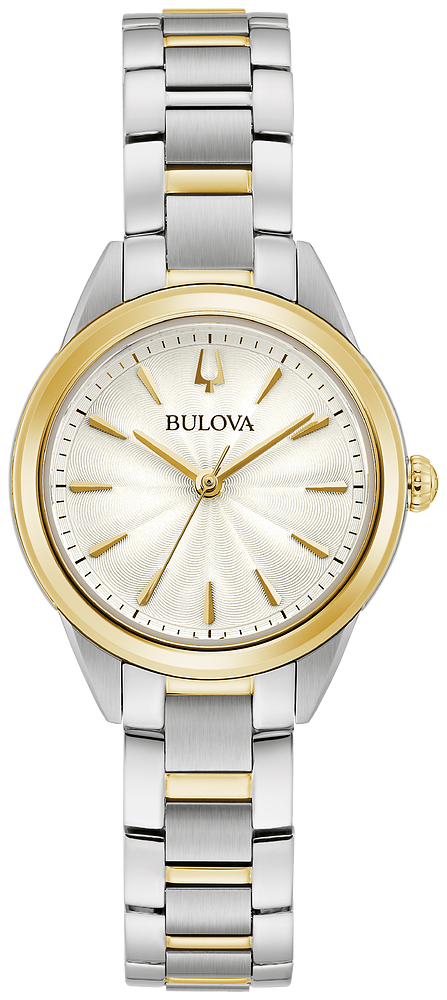 Bulova Ladies Sutton Silver & Gold Watch