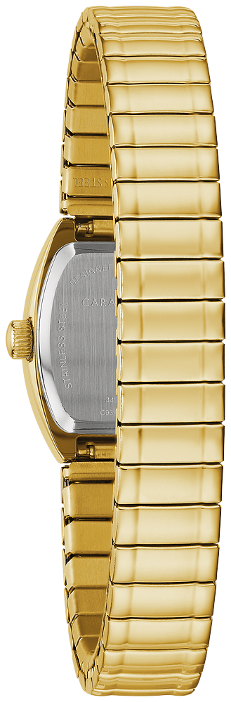 Caravelle by Bulova Ladies Traditional Gold Watch with Expansion Bracelet
