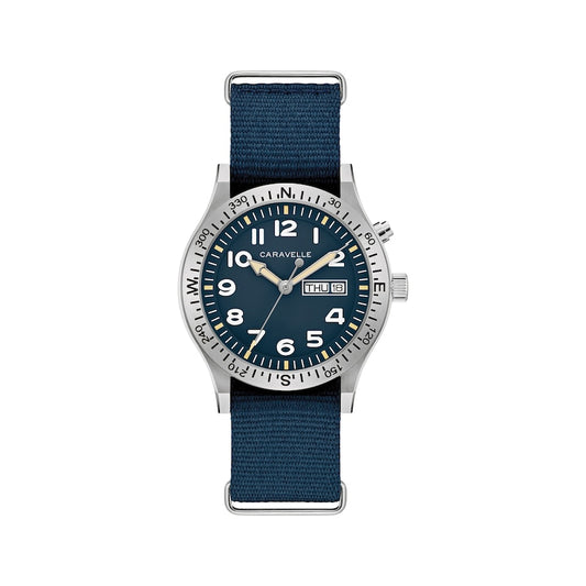Caravelle by Bulova Blue Field Watch