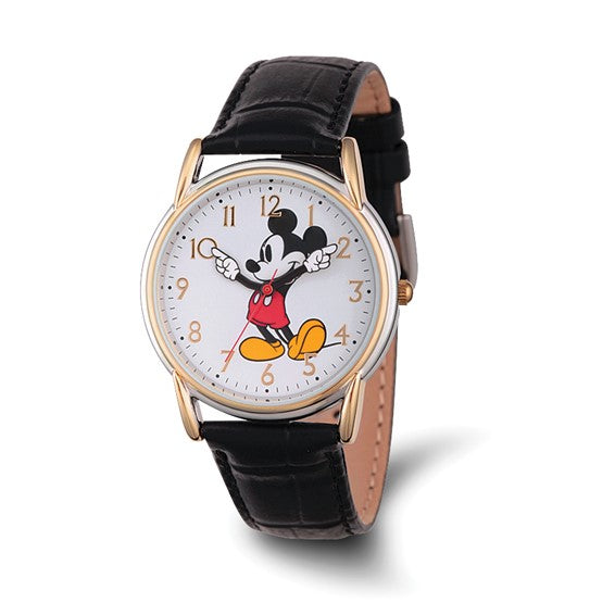 Disney Mickey Mouse with Moving Arms Watch with Black Strap