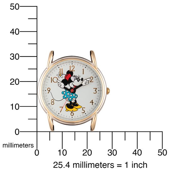 Disney Minnie Mouse with Moving Arms Watch with Black Strap