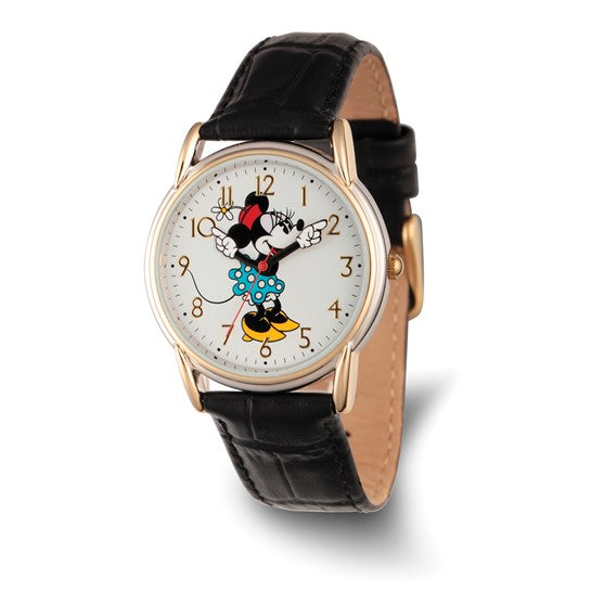 Disney Minnie Mouse with Moving Arms Watch with Black Strap