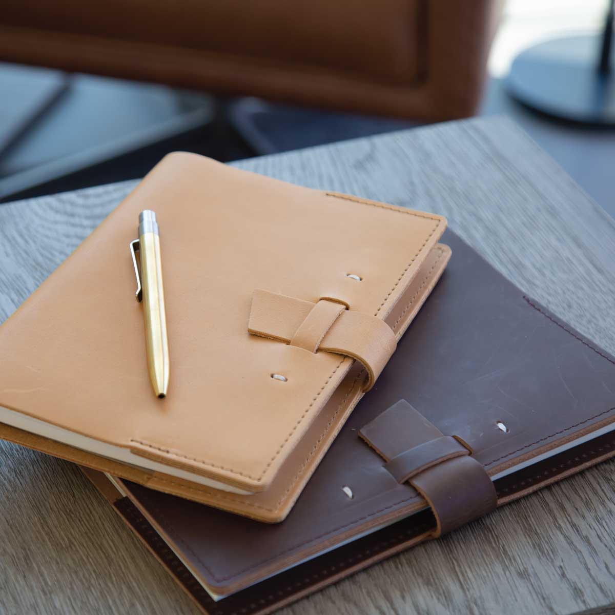 Handmade Switchback Leather Notebook