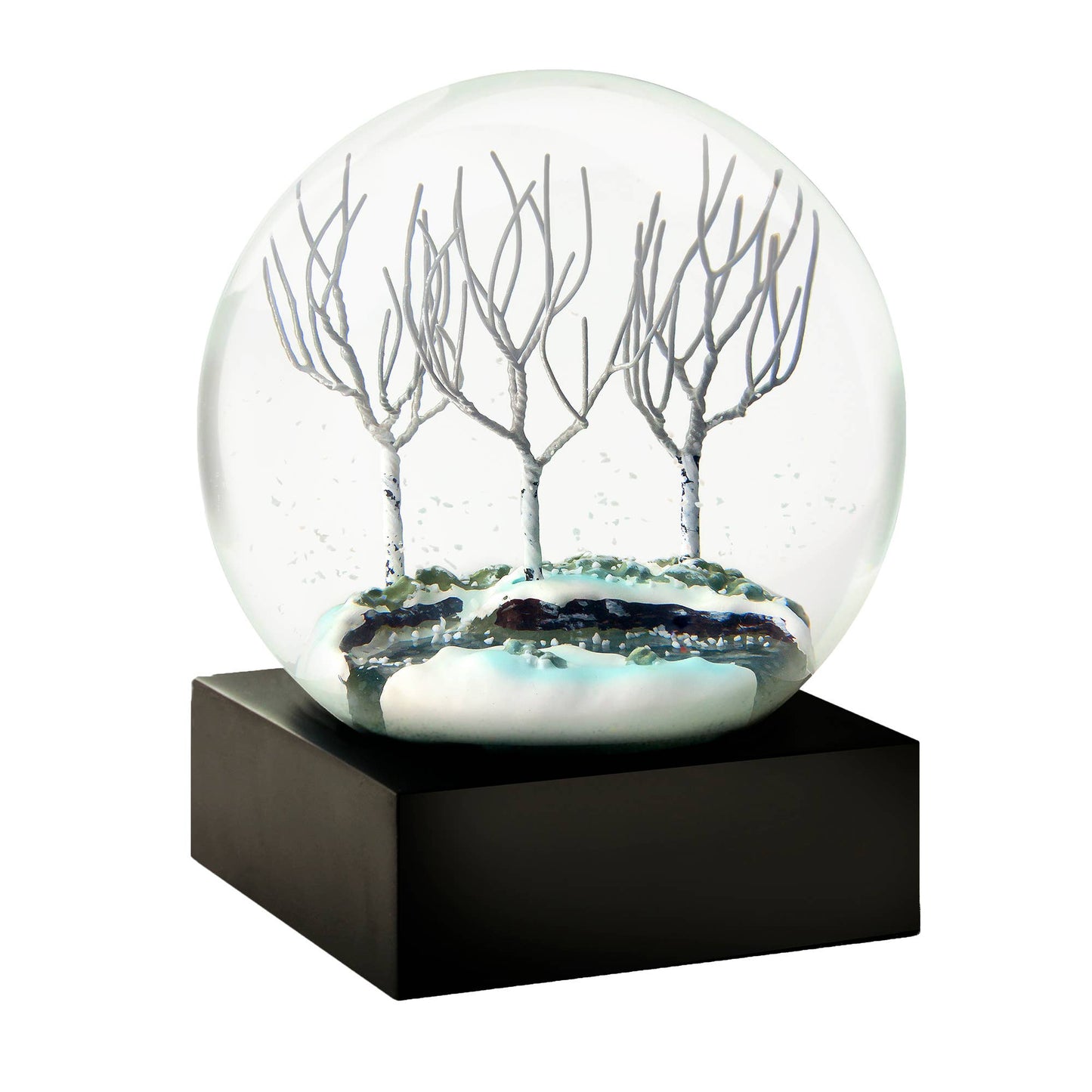 Winter Stream & Trees Snow Globe