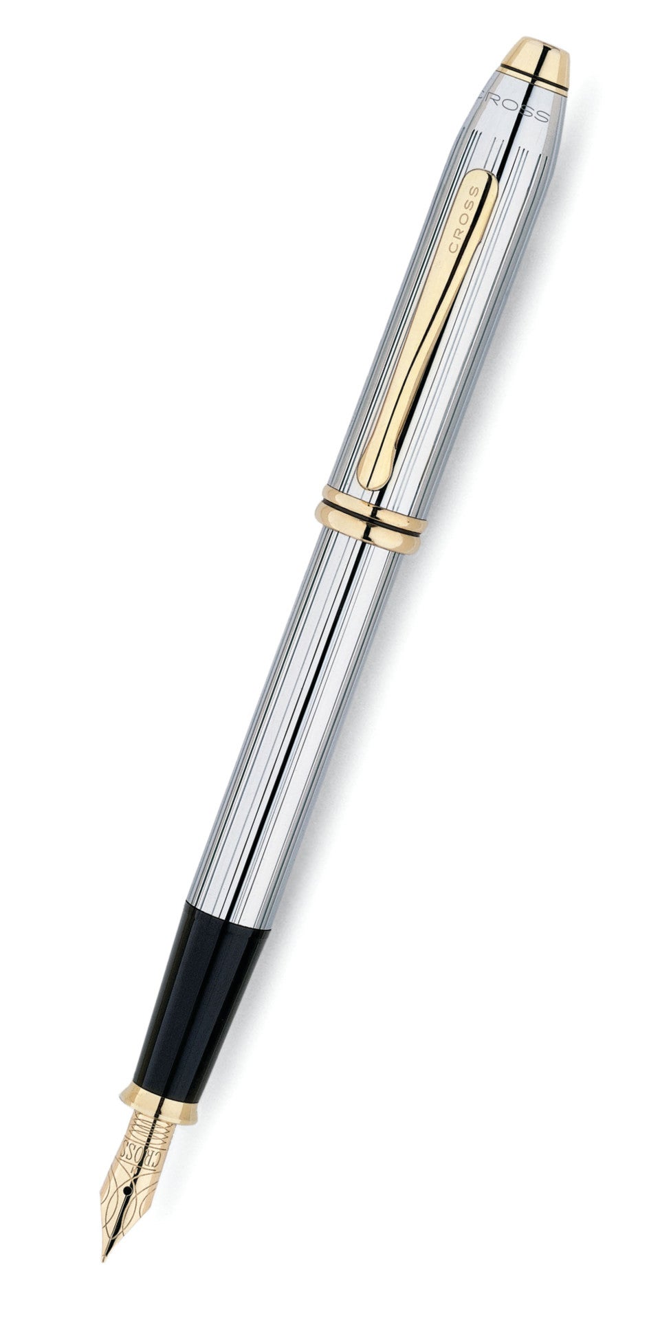 Cross® Townsend Medalist® Chrome and 23 Karat Gold Plated Trim Fountain Pen