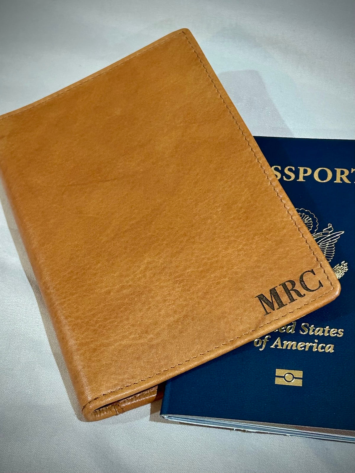 Leather Passport Case with Card Holder