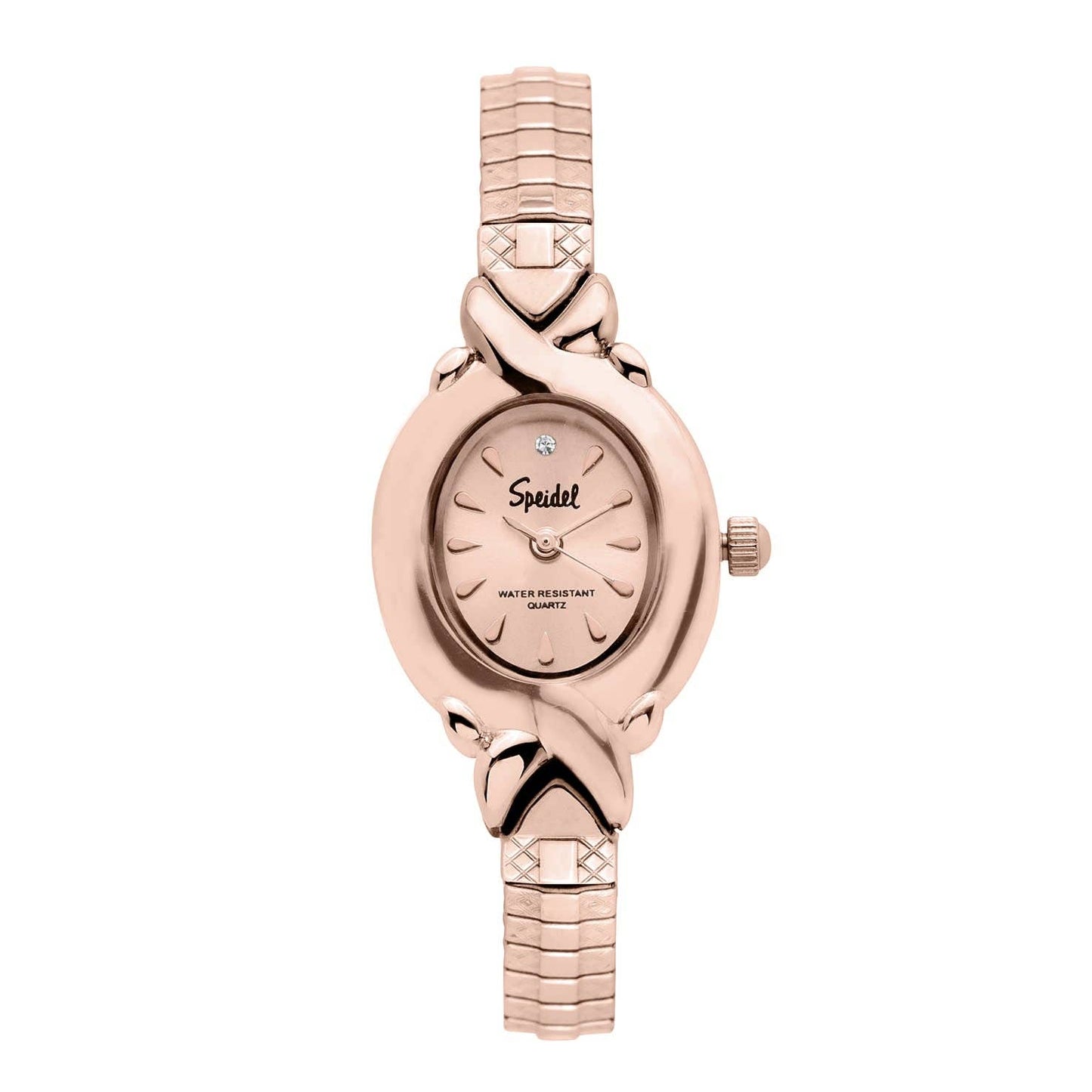 Speidel Women's Dainty C-Ring Twist-O-Flex™ Rose Gold Watch