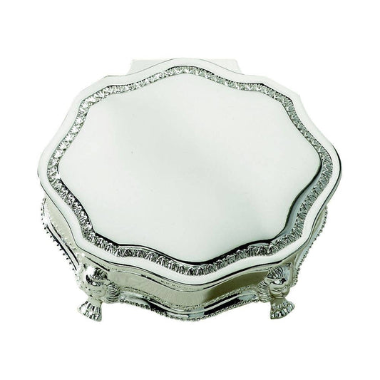 Princess Sized Victorian Style Silver Jewelry Box