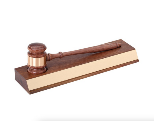 Barhill Walnut Gavel with Stand