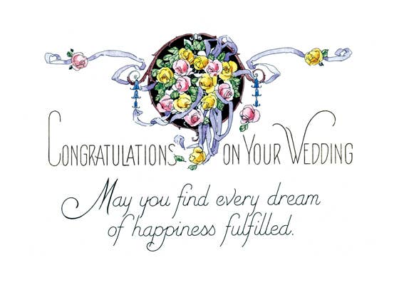 Dream of Happiness Wedding Card