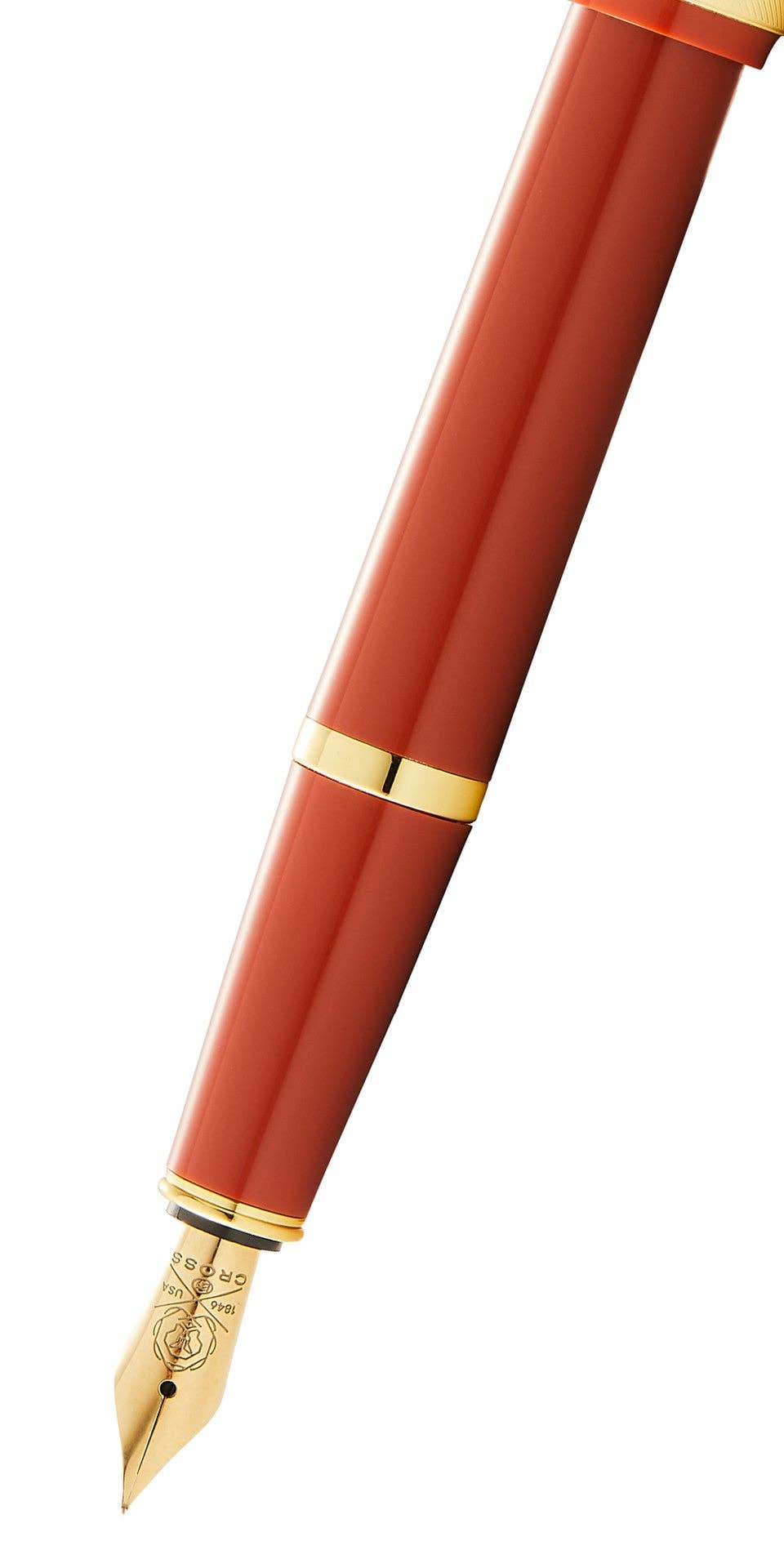 Cross Bailey Light™ Polished Amber Resin and Gold Tone Fine Nib Fountain Pen
