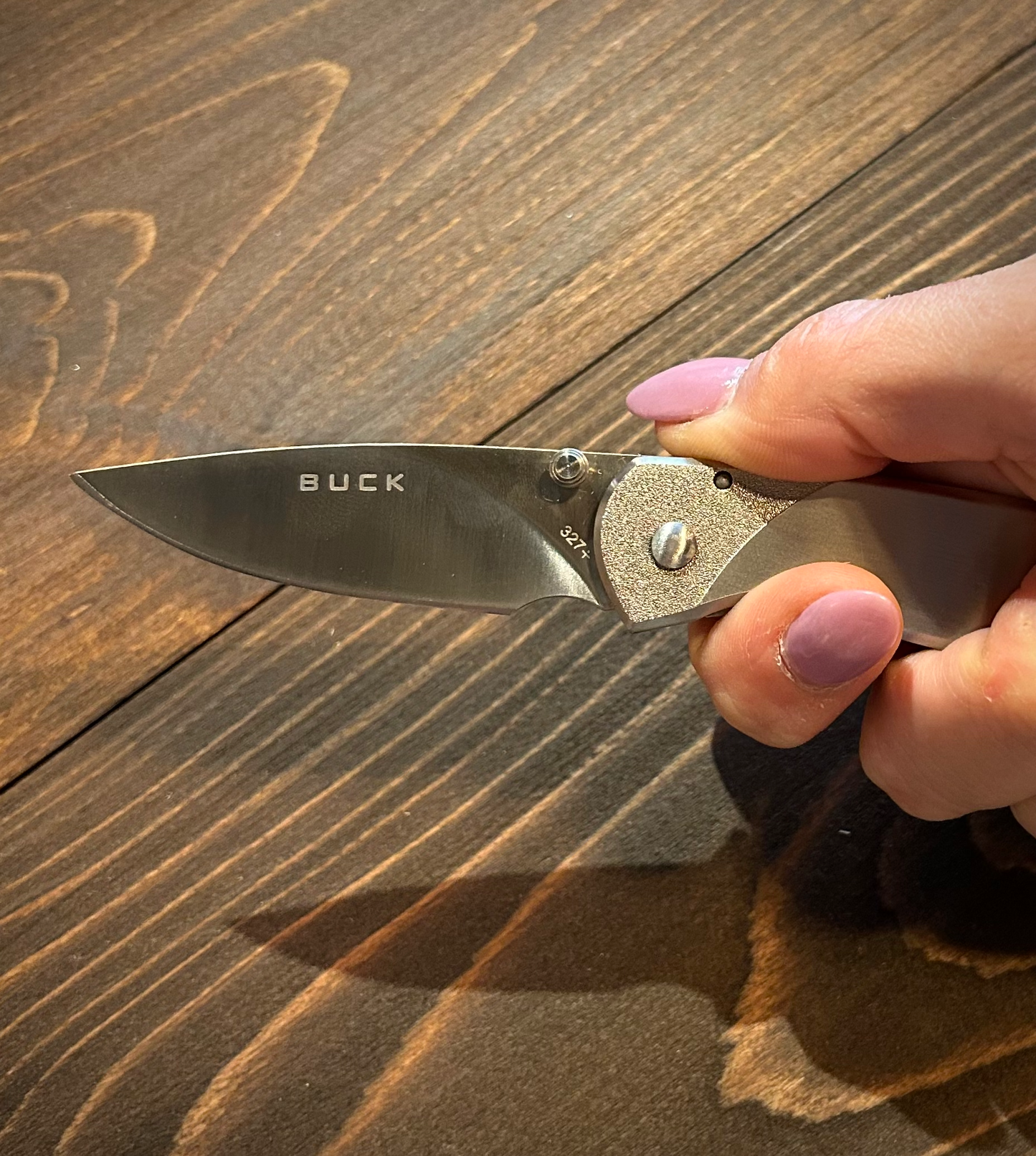 Buck 327 Nobleman™ Pocket Knife (Brushed Steel or Titanium)