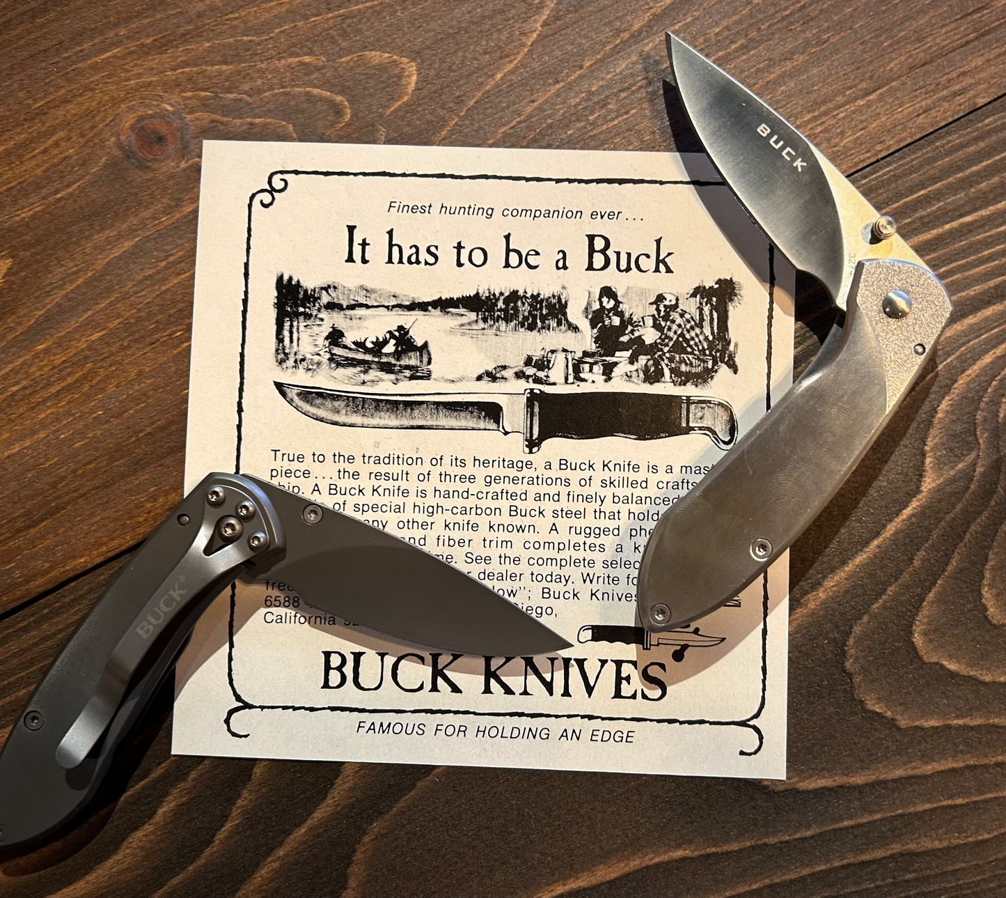 Buck 327 Nobleman™ Pocket Knife (Brushed Steel or Titanium)