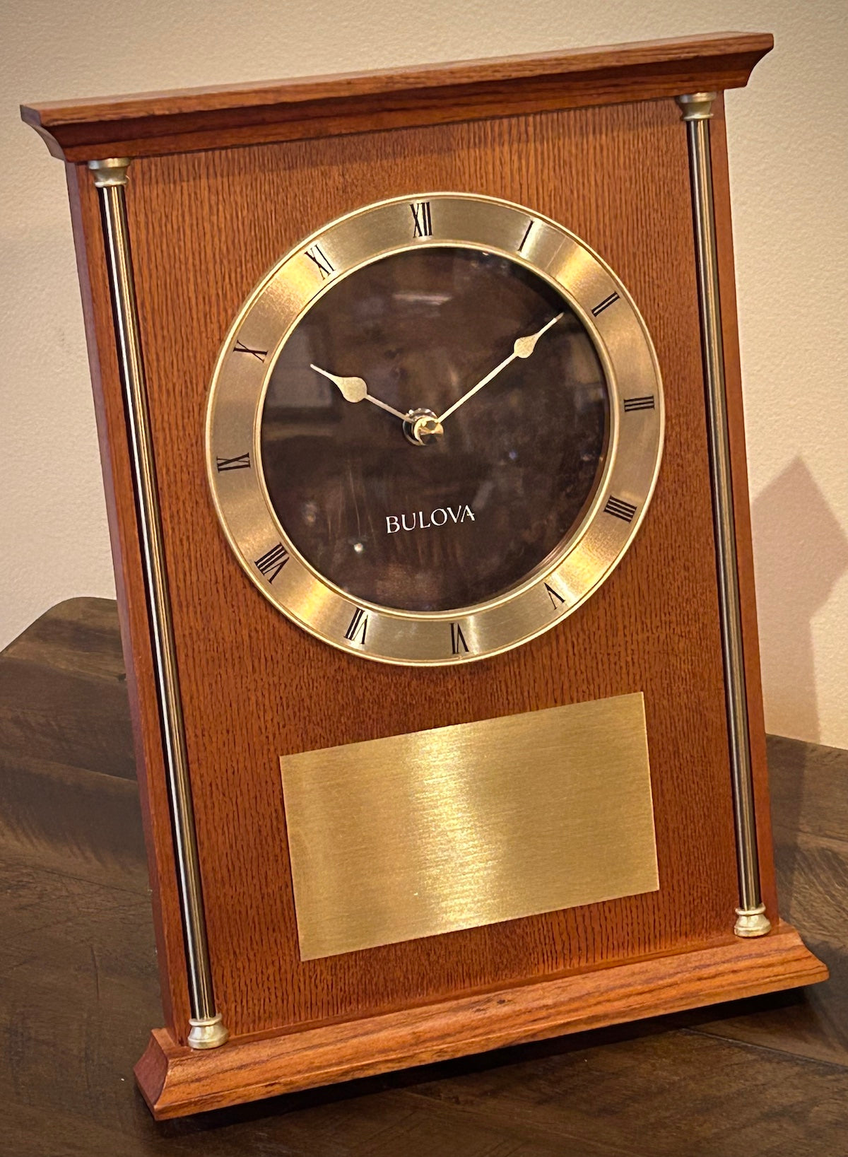 Bulova Achievement Plaque Clock