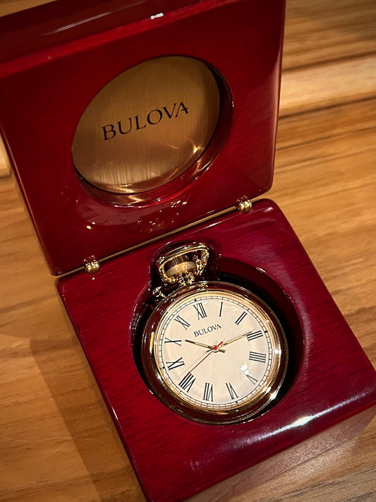 Bulova Ashton Gold Pocket Watch