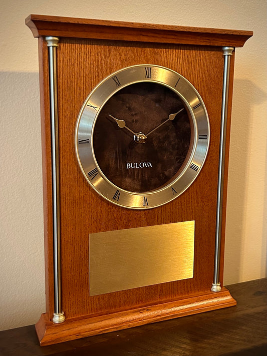 Bulova Achievement Plaque Clock