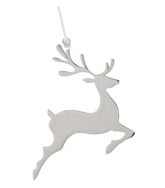 Reindeer Christmas Ornament with White Tassel