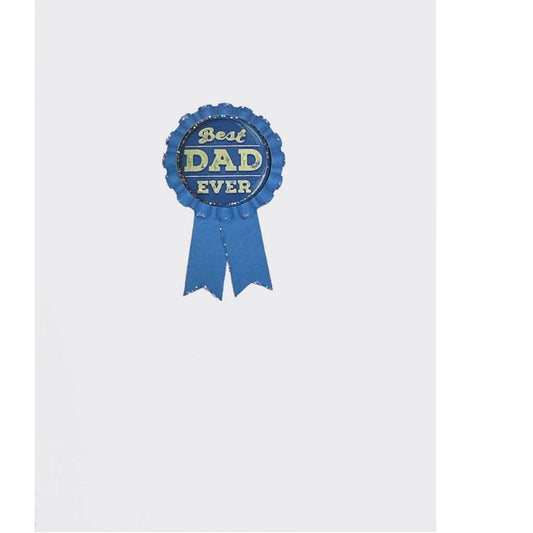 Best Dad Ribbon Award Father's Day Card