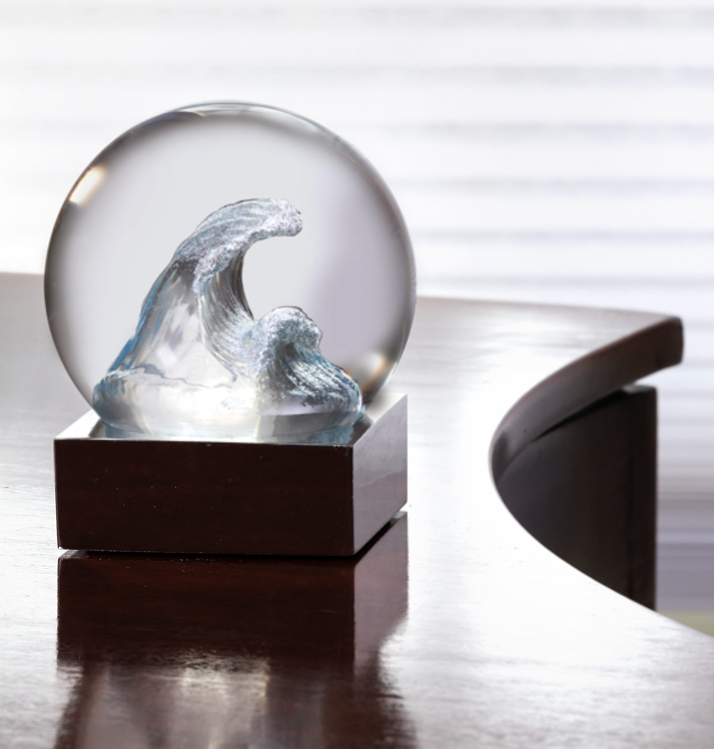 The Wave Snow Globe