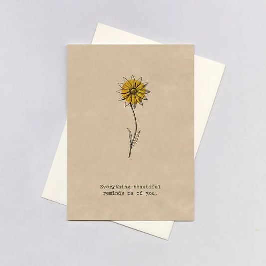 Everything Beautiful Flower Card