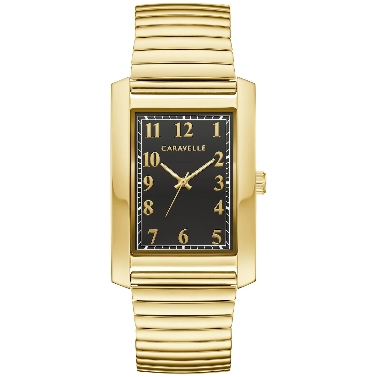 Caravelle by Bulova Dress Classic Gold Tank Watch