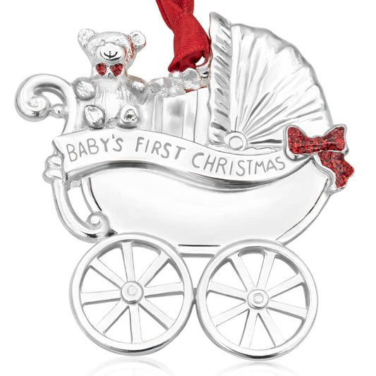 Baby's First Christmas Carriage Ornament