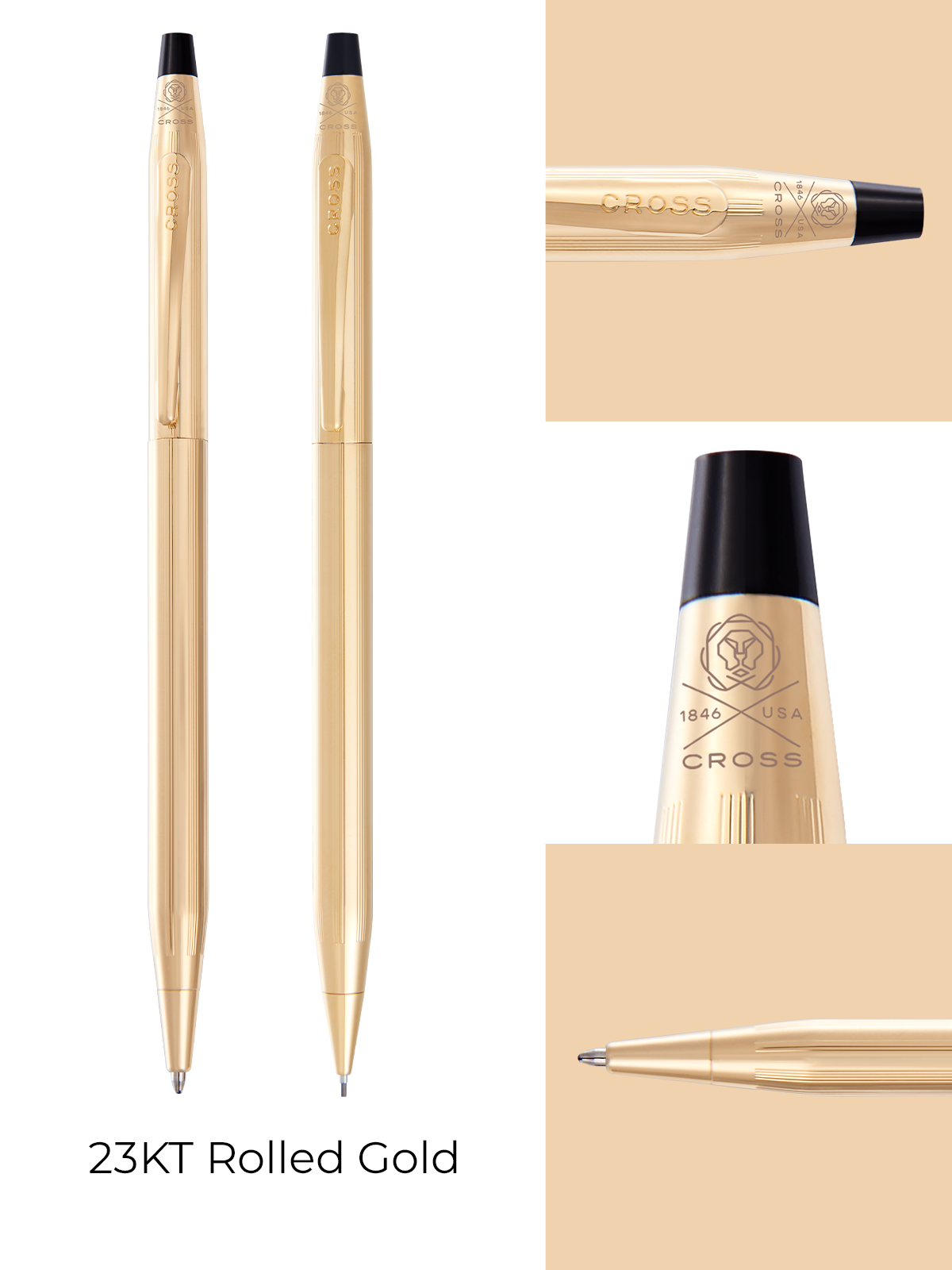 Cross Classic Century® 23KT Gold Plated Pen and Pencil Set