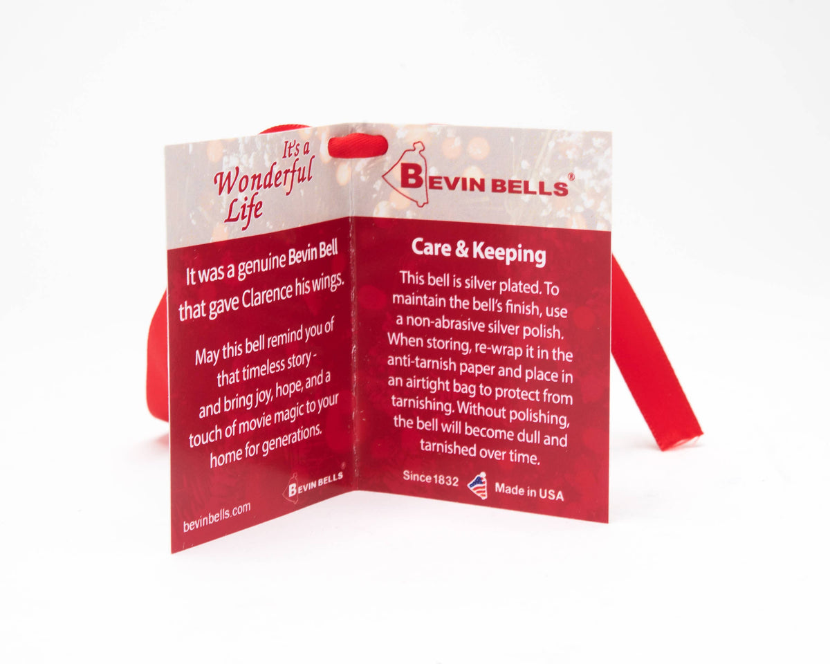 It's a Wonderful Life Authentic Remake Keepsake Bell in a Velvet Bag