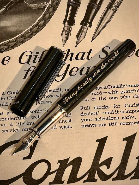 Conklin Coronet™ Black Fountain Pen