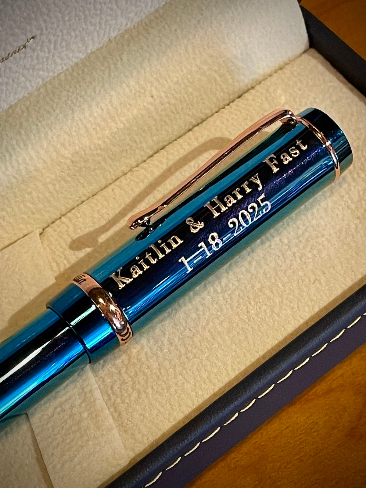 Conklin Duragraph™ Metal Lapis Blue Ballpoint Pen