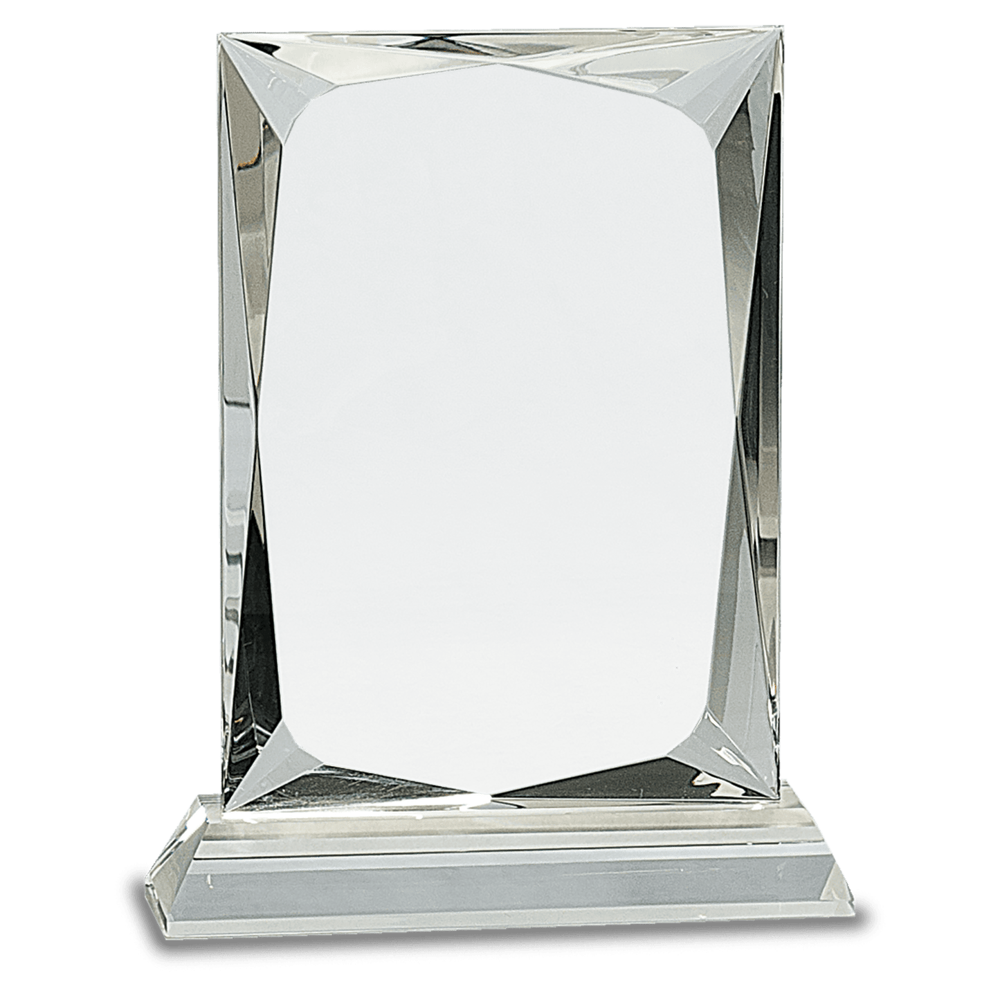 Crystal Faceted Rectangle Award
