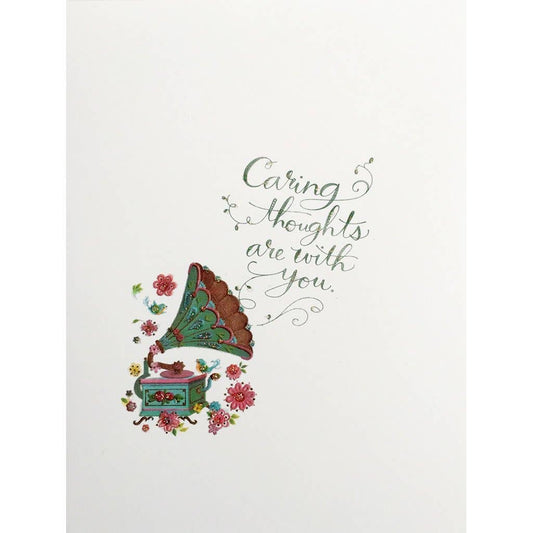 Caring Thoughts Phonograph Card