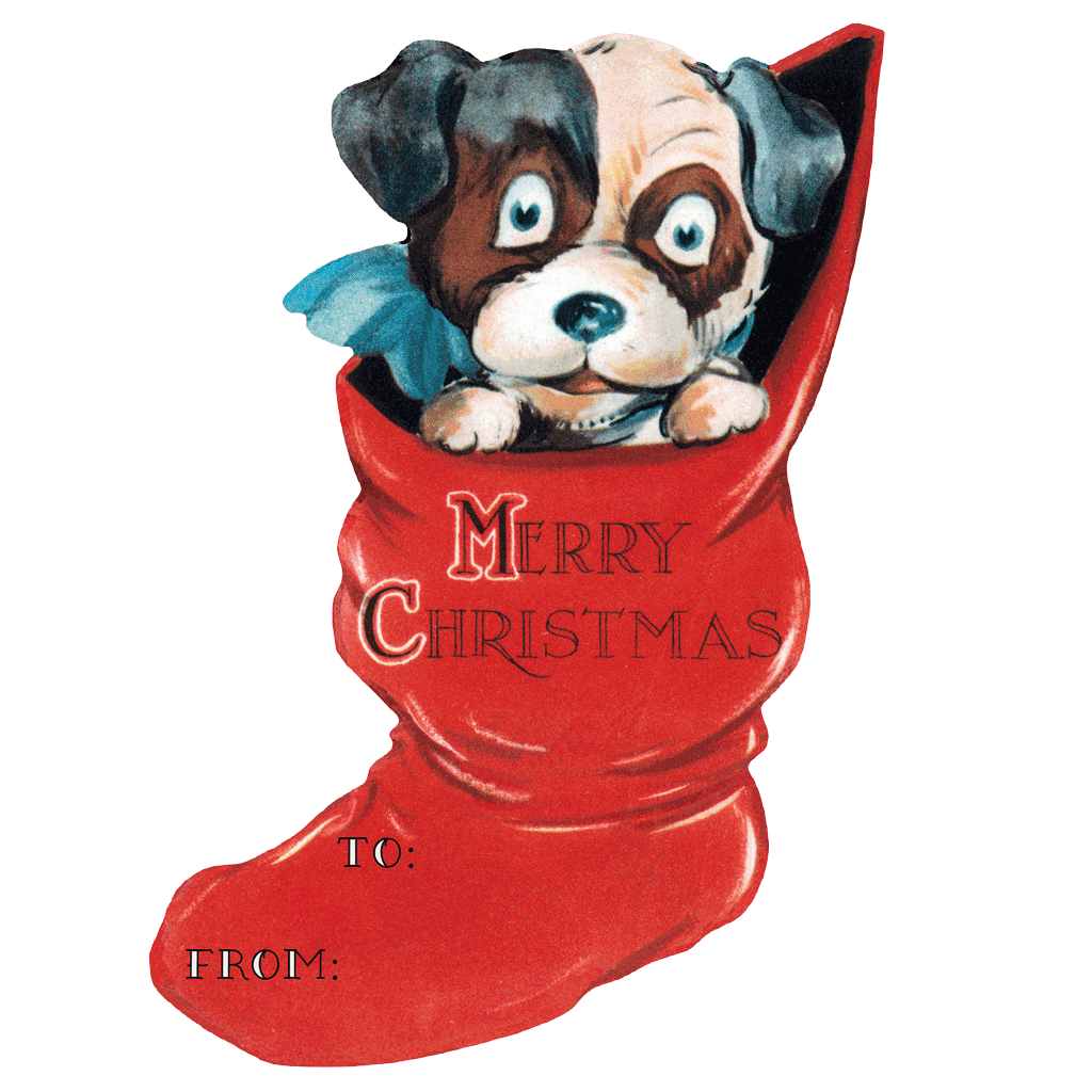 Vintage Christmas - Holiday Sticker Box