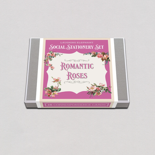 Romantic Roses Correspondence Cards (Social Stationery Set)