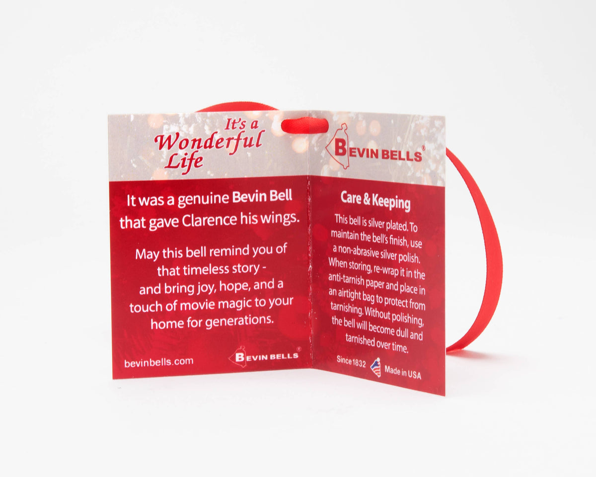 It's a Wonderful Life Authentic Remake Keepsake Bell in a Velvet Bag
