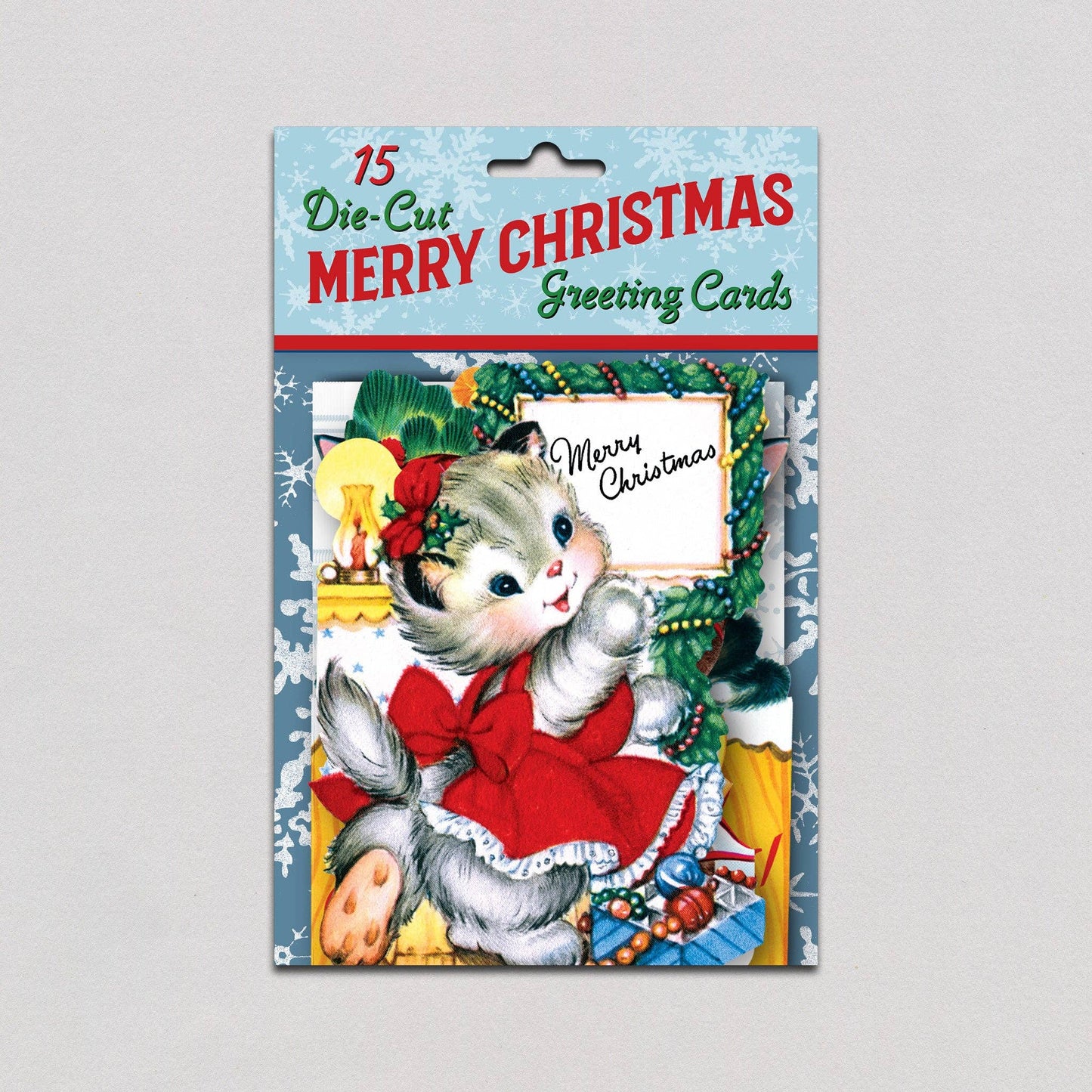 Merry Christmas Retro Christmas Greeting Card Packet