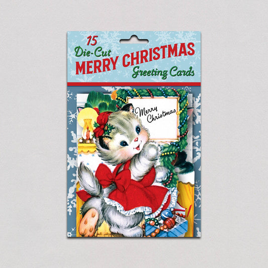 Merry Christmas Retro Christmas Greeting Card Packet