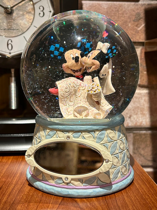 Disney Traditions Mickey and Minnie Mouse Wedding Water Globe