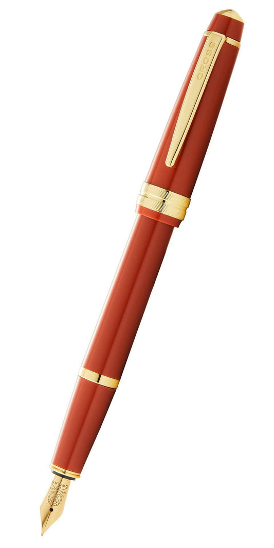 Cross Bailey Light™ Polished Amber Resin and Gold Tone Fine Nib Fountain Pen