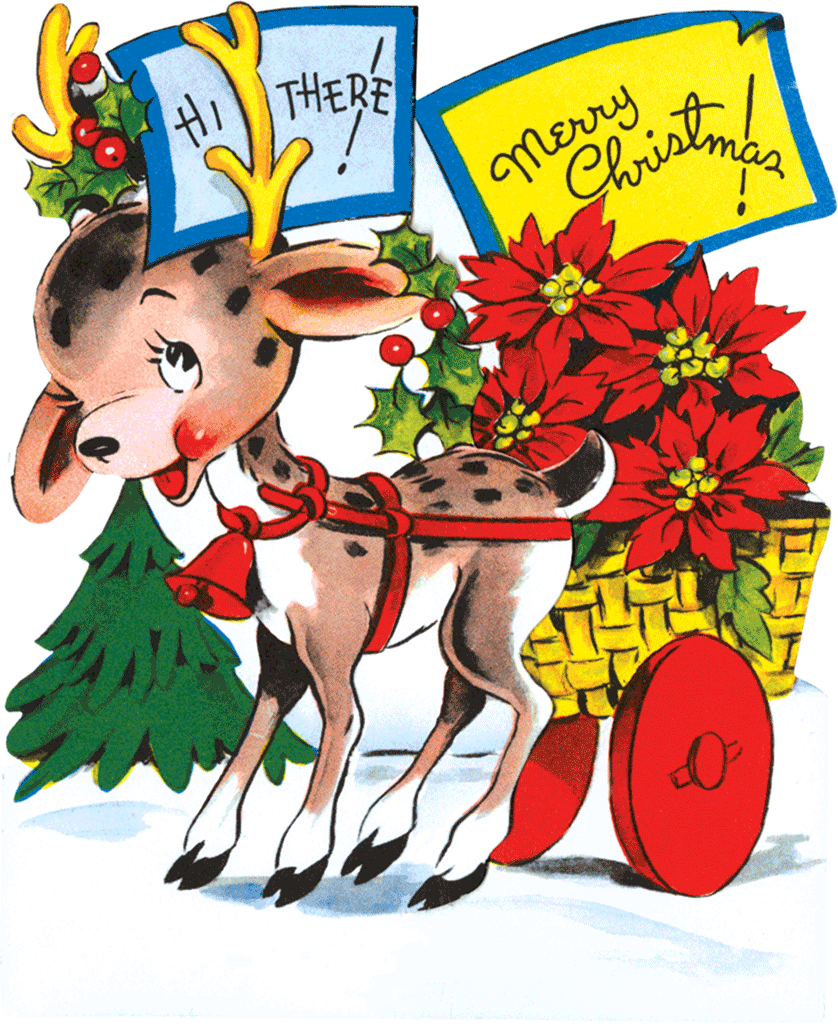 Christmas Cheer Retro Christmas Greeting Card Packet